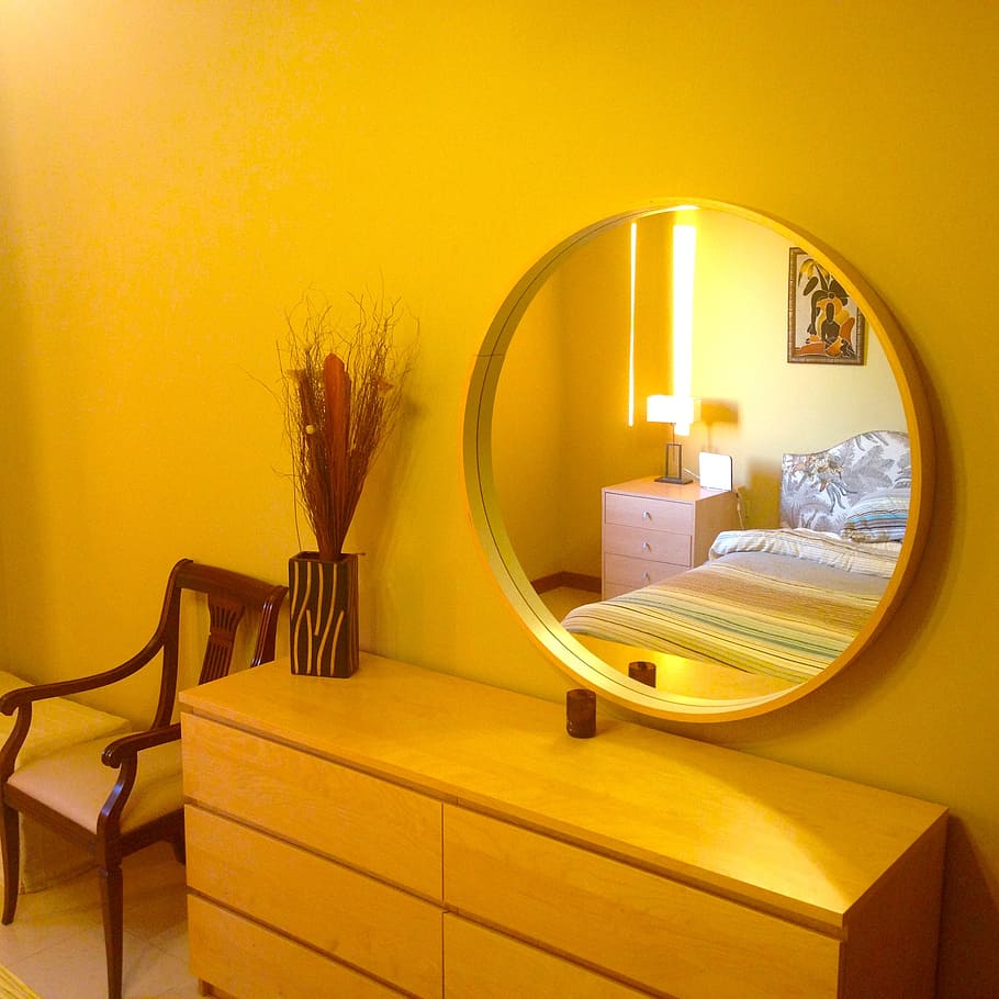 room, mirror, desi, interior, home, design, modern, style, apartment, indoor
