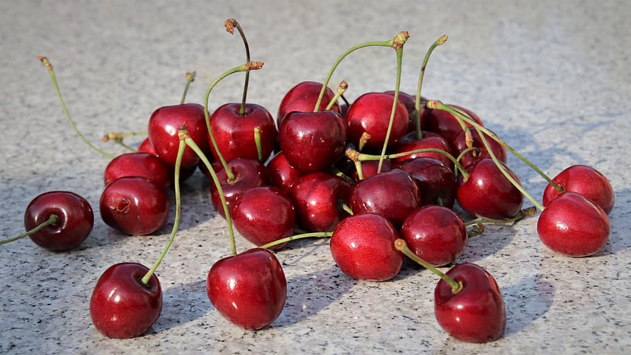 sweet cherry, red, cherries, sweet, fresh, food, diet, healthy, stone, organic
