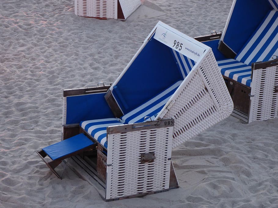silla de playa, arena, sylt, clubes, playa, mar, vacaciones, mar del norte, silla, asiento
