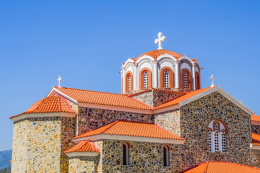 church, orthodox, religion, architecture, christianity, ayios georgios, kapedes, cyprus, building exterior, sky