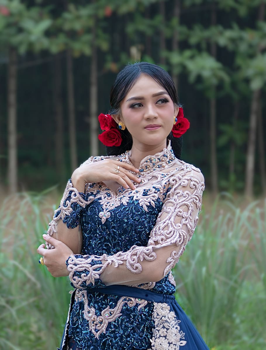 Women Java Gorgeous Kebaya Potrait Glamour Custom Indonesian