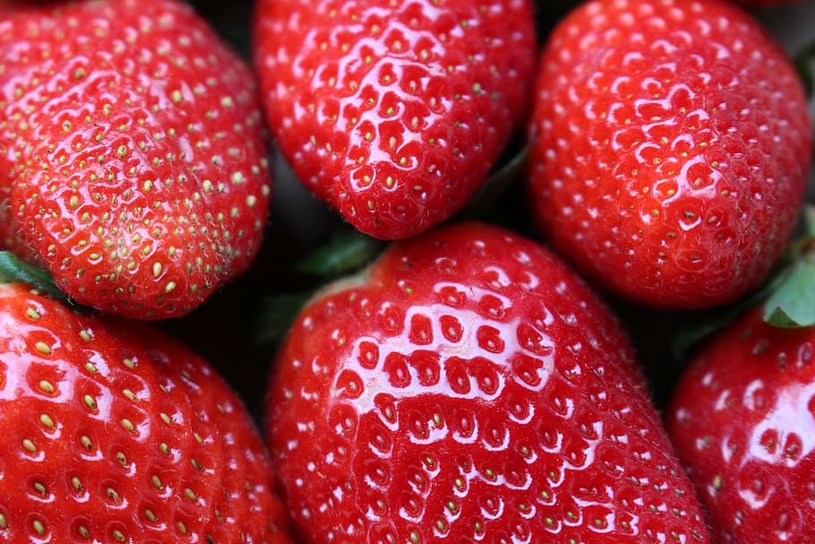fresas, frutas, rojas, saludables, dulces, deliciosas, comer, bendecir, maduras, alimentos