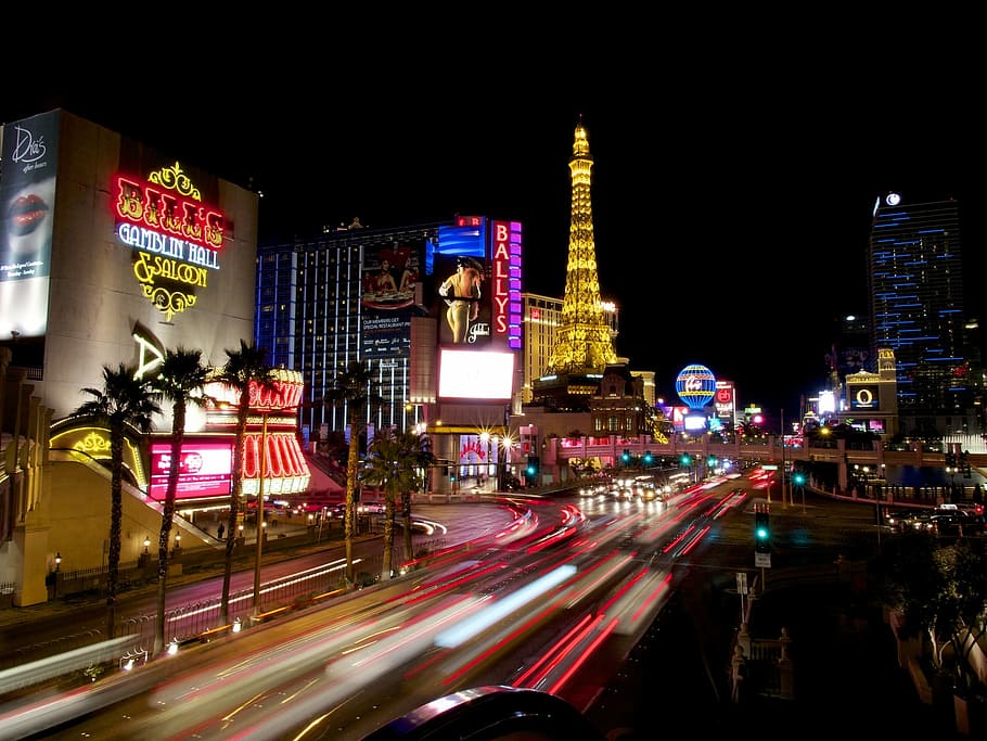 casino, night, light, lights, america, illuminated, architecture, building exterior, long exposure, city