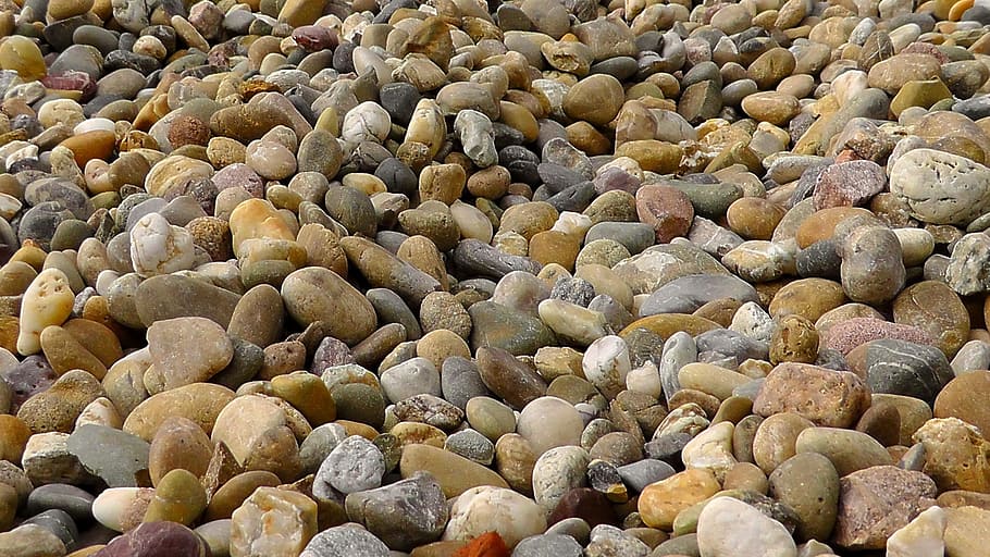 pebbles, plump, nature, pebble, pebble beach, ground, steinig, beach, full frame, backgrounds