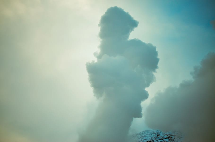 angel cloud formation, cloud, steam, smoke, fog, white, air, pattern, mist, vapor