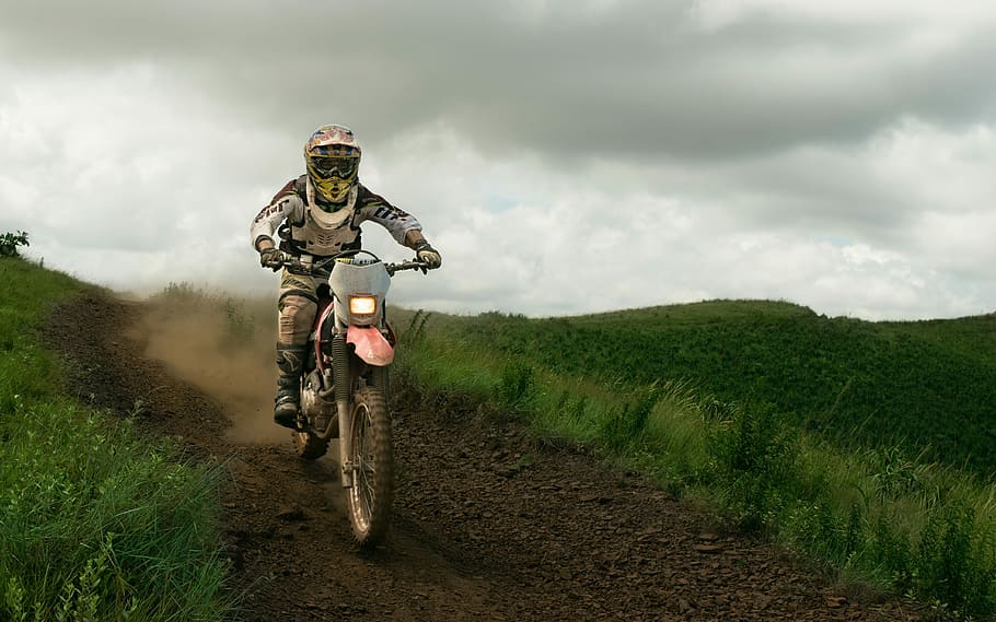 motocross rider, mountain track, motocross, rider, mountain, track, sport, cycling, sports Race, outdoors