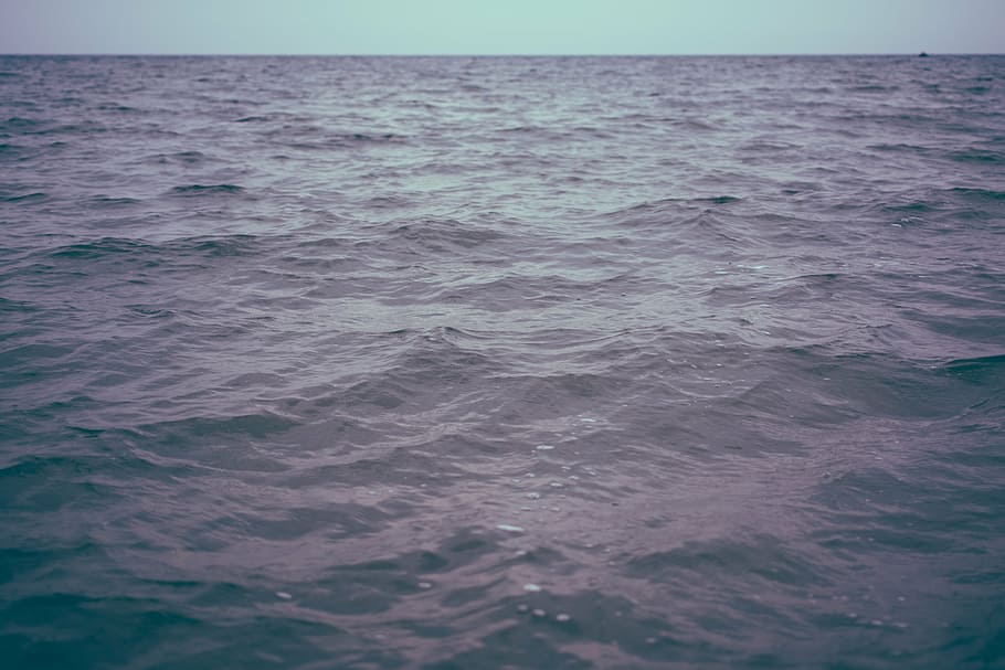 vazio, corpo, agua, calma, dia, lago, rio, oceano, mar, ondas