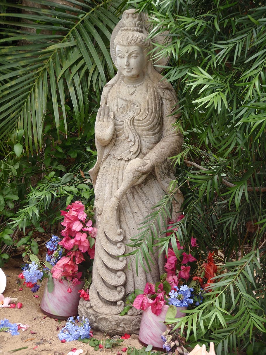 goddess, nurturing, statue, hawaii, wow, tropical, island, hawaiian, nature, secluded