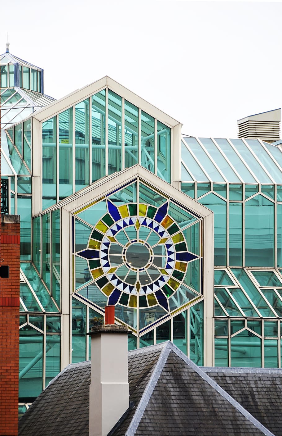 vidrio, arquitectura, vidrieras, transparencia, centro comercial, Bristol, Inglaterra, estructura construida, exterior del edificio, cielo