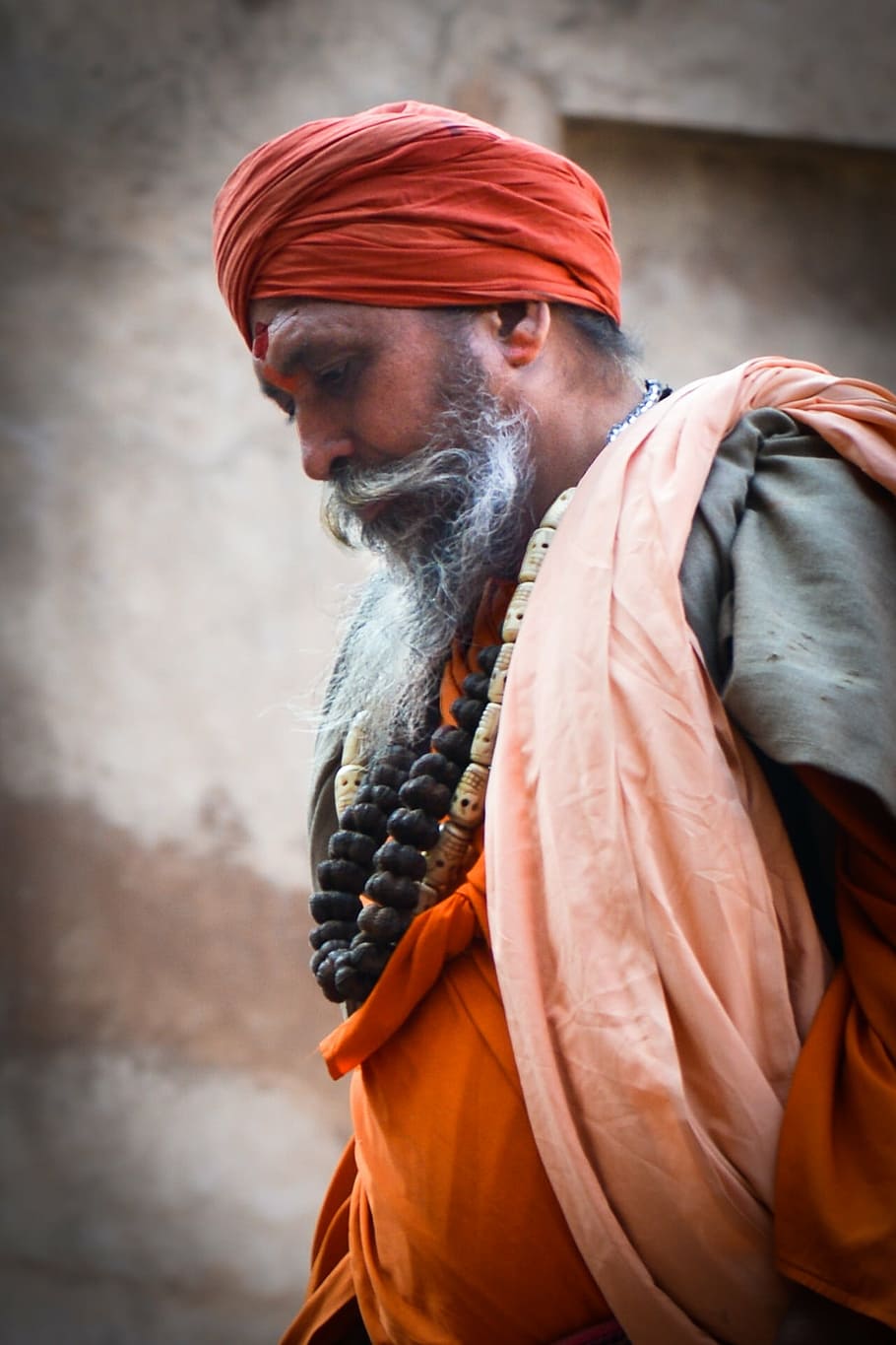 human, india, hindu, portrait, men, people, turban, cultures, one Person, males