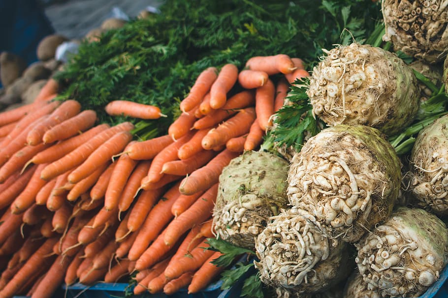 фермерский рынок, овощи, брюссельская капуста, морковь, цветная капуста, здоровый, рынок, еда, свежесть, органический