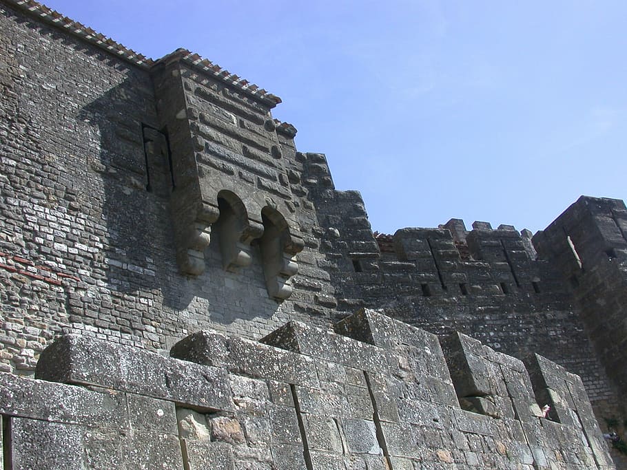 Carcassonne, cidade, castelo medieval, muro de pedra, história, ruína antiga, arquitetura, destinos de viagem, estrutura antiga, construída
