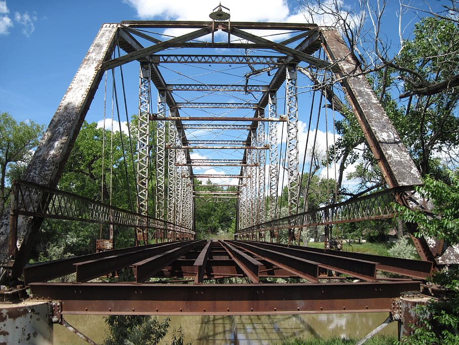 Trestle, Bridge, Steel Bridge, Structure, trestle, bridge, steel, open, overpass, old, abandoned