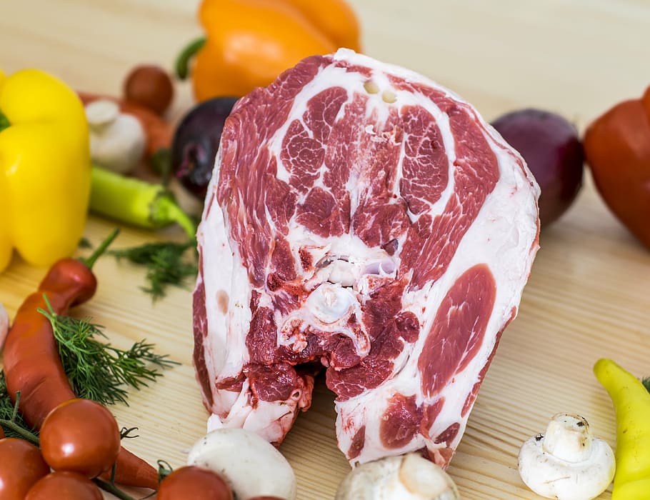raw, meat, vegetables, goat's flesh, delicacy, cyroe, products, cooking, food, freshness