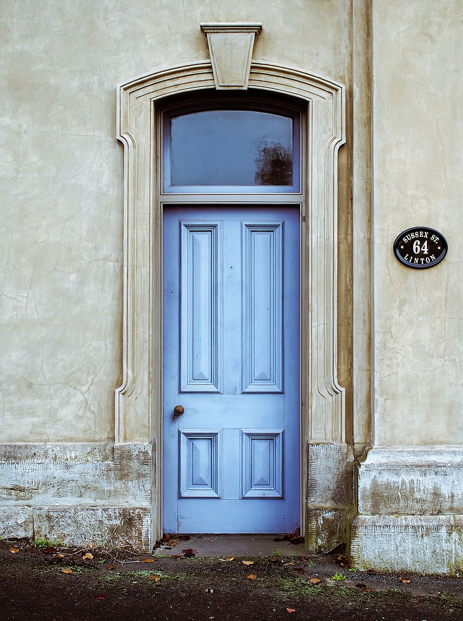 blue, door, people, places, travel, house, home, street, entrance, building exterior