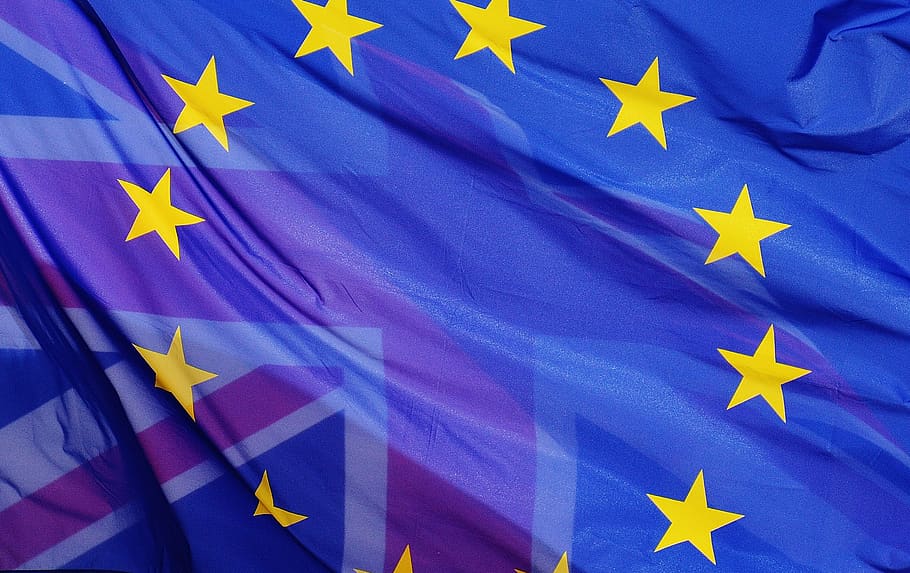 Europa, Inglaterra, propuesta de referéndum sobre la membresía del Reino Unido en el referéndum de la Unión Europea, 2016, salida, paradero, Reino Unido, UE, decisión, bandera