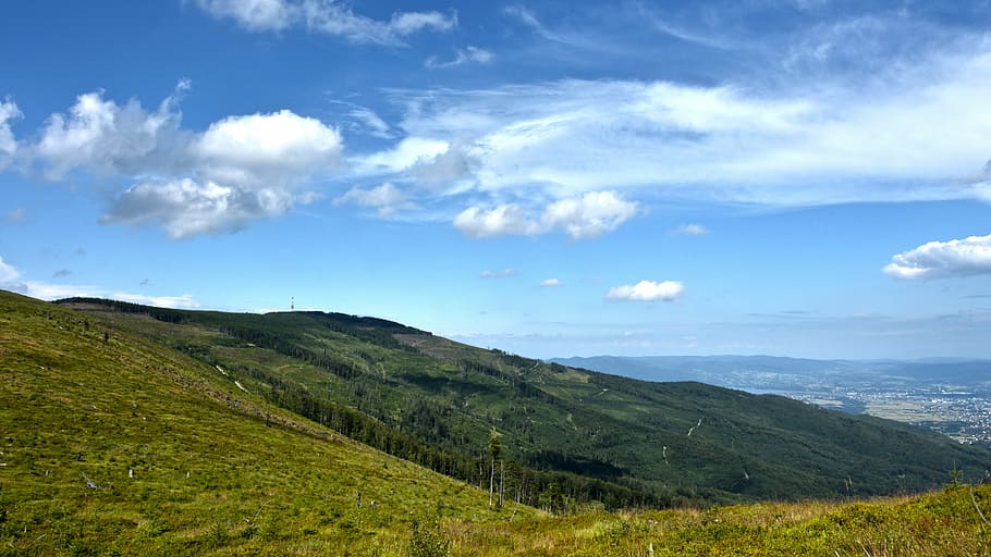 montanhas, beskids, beses da silésia, natureza, turismo, caminhadas, paisagem, vista, polônia, skrzyczne