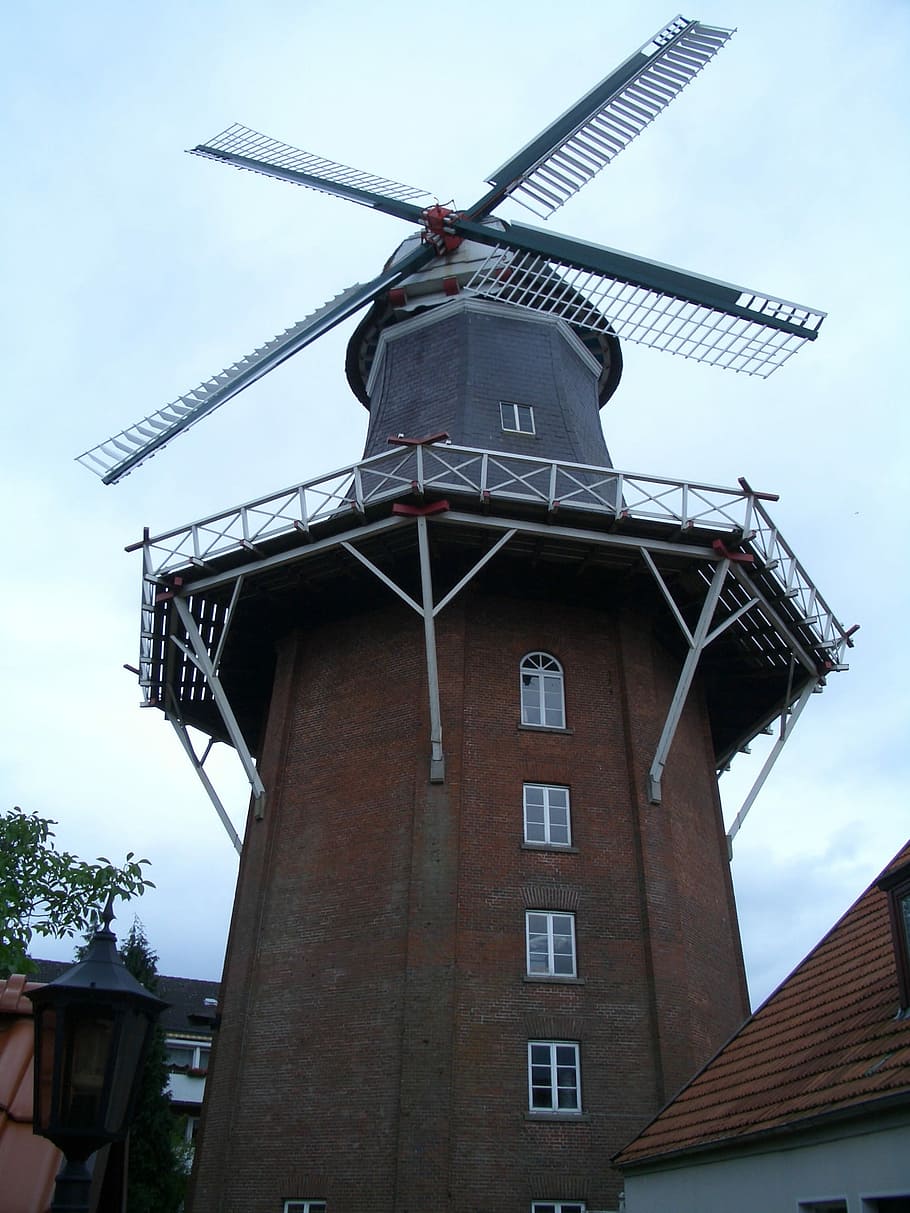 Varel, North Sea, Windmill, Germany, built structure, architecture, building exterior, sky, outdoors, wind power