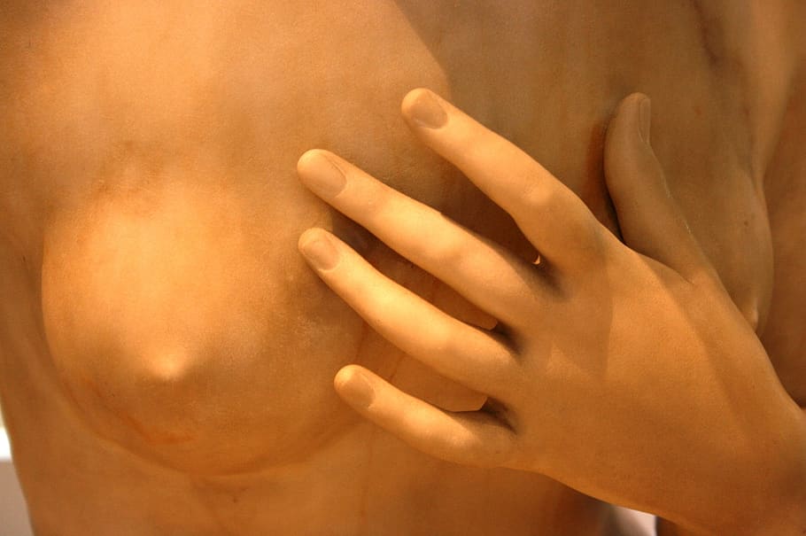 sculpture, louvre, hand, breast, eroticism, human hand, human body part, body part, one person, close-up