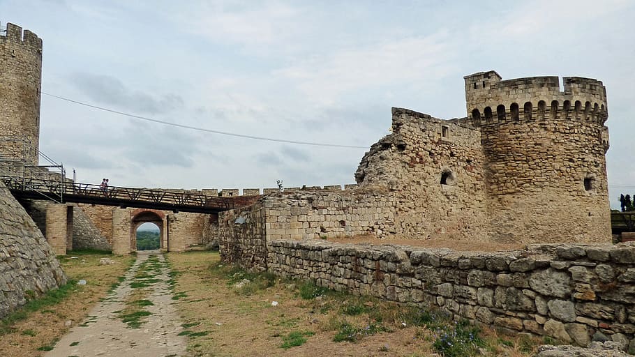 belgrade, serbia, fortress, kalemegdan, park, architecture, built structure, history, the past, building exterior