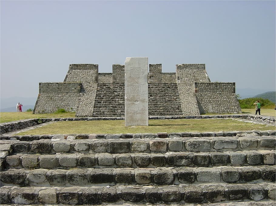 Pyramid, Xochicalco, Mexico, Ancient, pre-columbian, ruin, architecture, archaeology, mayan, tourism