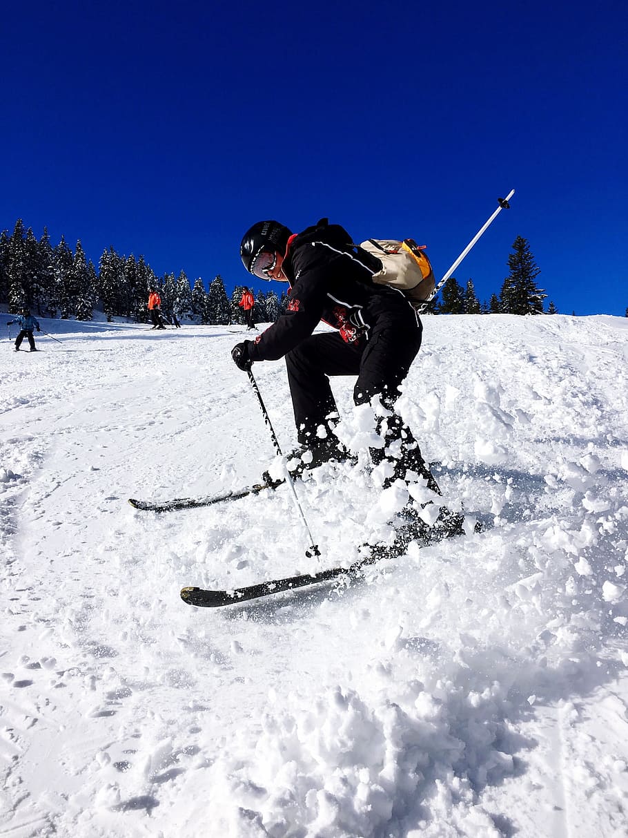 Esqui, inverno, neve, Áustria, janeiro, esporte, ao ar livre, branco, profissional, descida