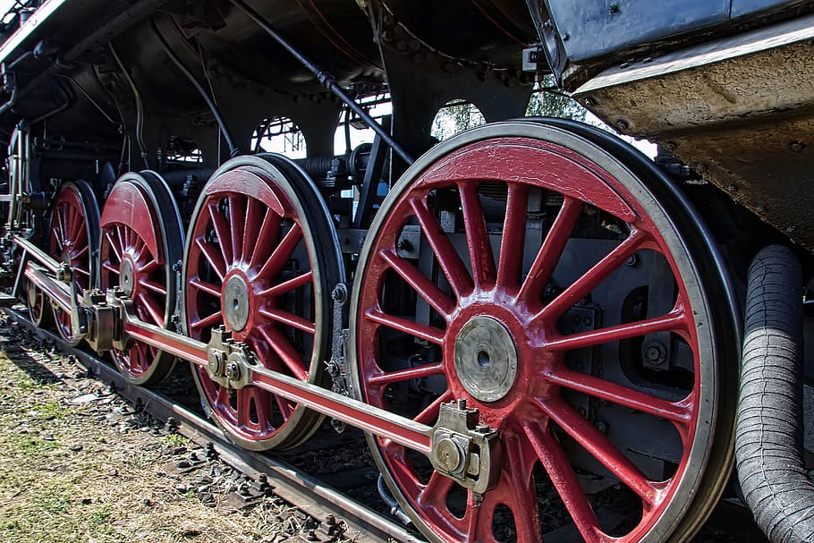 locomotive, train, the historical train, retro, railway, steam locomotive, coal, steam, wheel, rail transportation