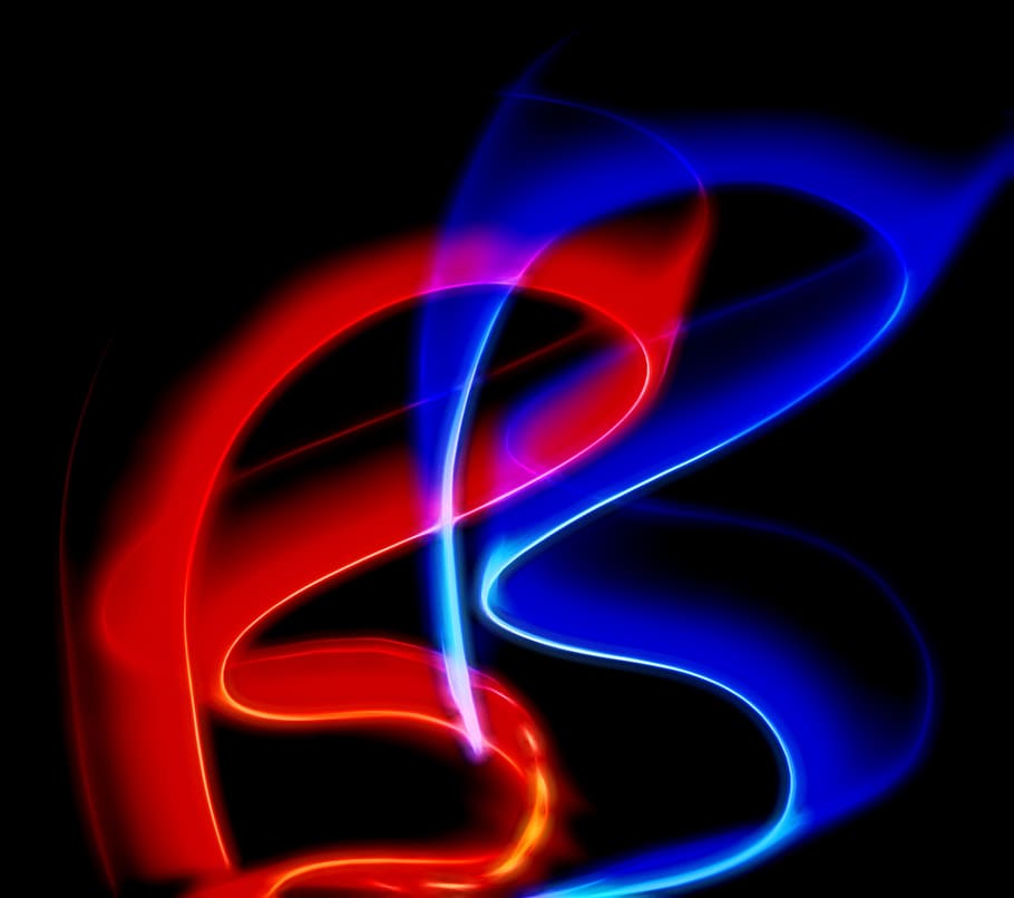 Rojo, azul, color de fondo de pantalla de onda, abstracto, neón, fondo, luz, diseño, brillante, color