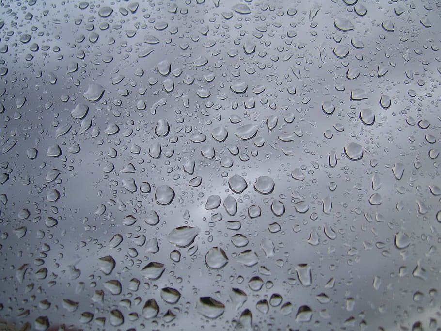 water drops, Raindrops, Windows, Glass, Transparent, water, drops, droplets, round, clear