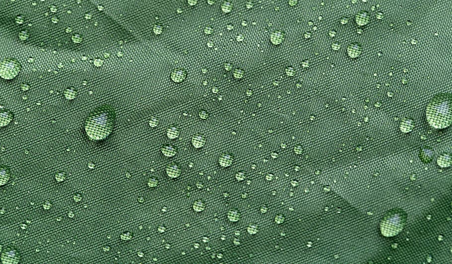 water, droplets, fabric, macro, texture, rain, climate, weather, wet, green