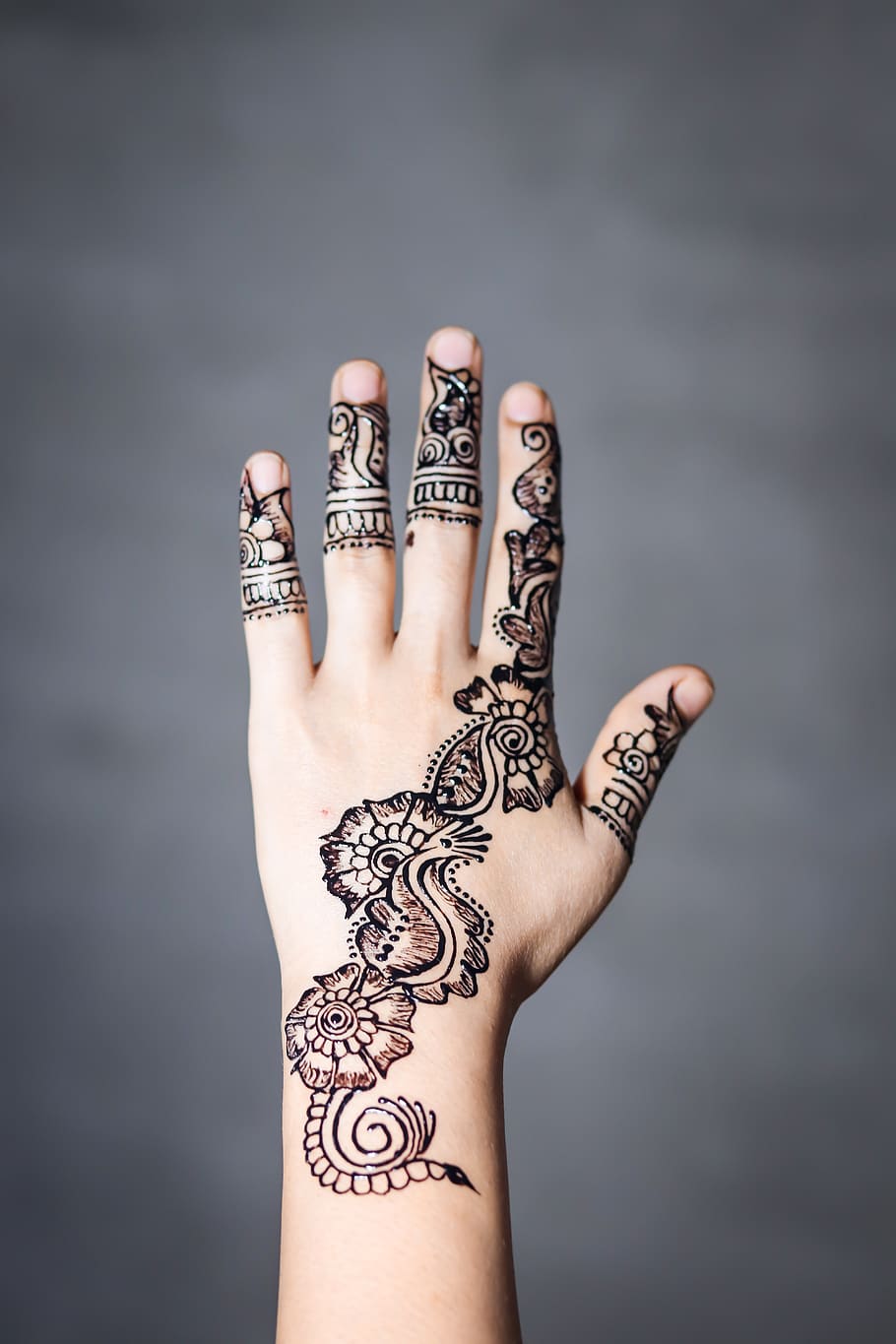 mehndi, Desain, mehendi, pelatihan, pusat, tato, arab, henna, untuk, tangan