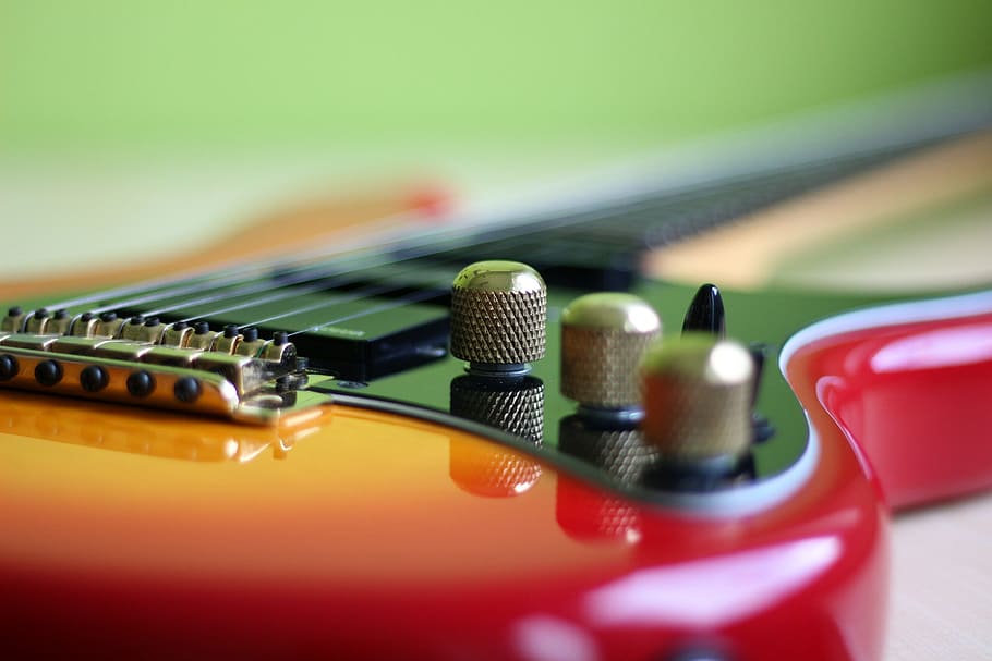 photography, guitar tuners, guitar, music, musical instrument, rock music, electric guitar, selective focus, arts culture and entertainment, close-up