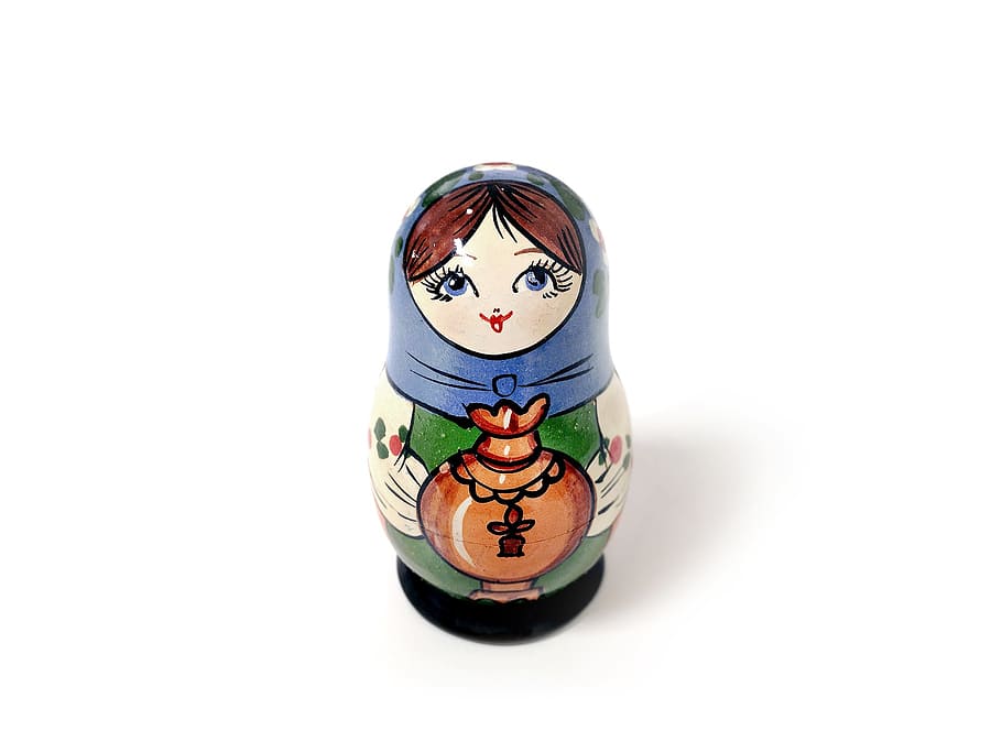 female russian doll, matrioska, doll, russia, toy, souvenirs, traditional, chicago, sign, culture