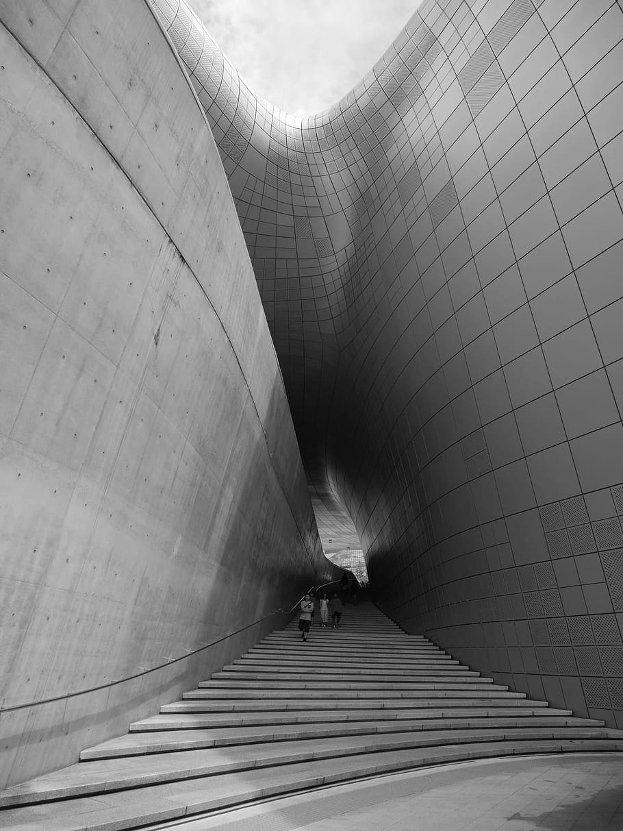 dongdaemun, architecture, seoul, one, korea, republic of korea, built structure, real people, one person, the way forward