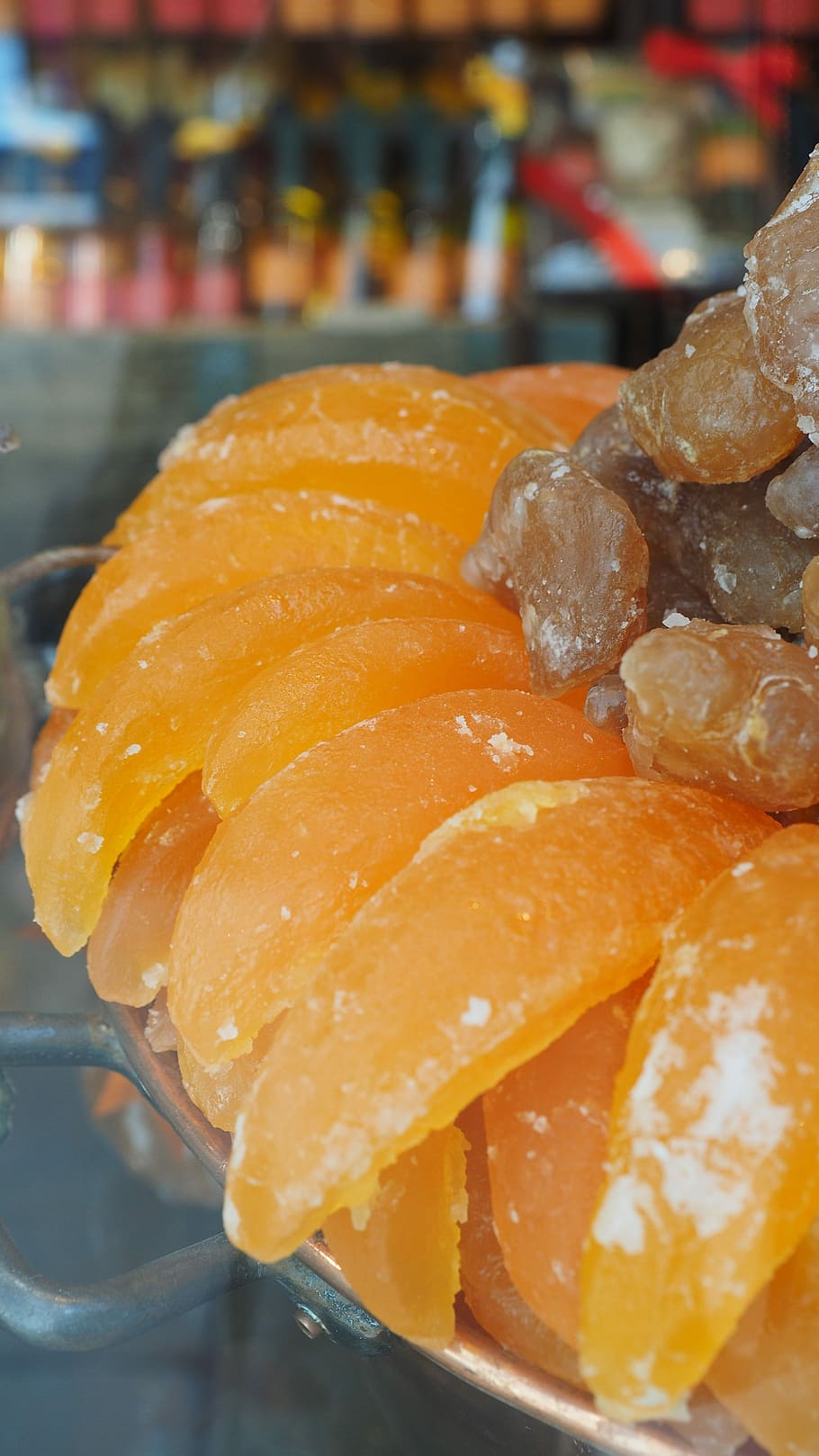 Candied Fruit, Fruits, candied, konfiert, method of preservation, preserved, oranges, sweet, zuckrig, orange sections