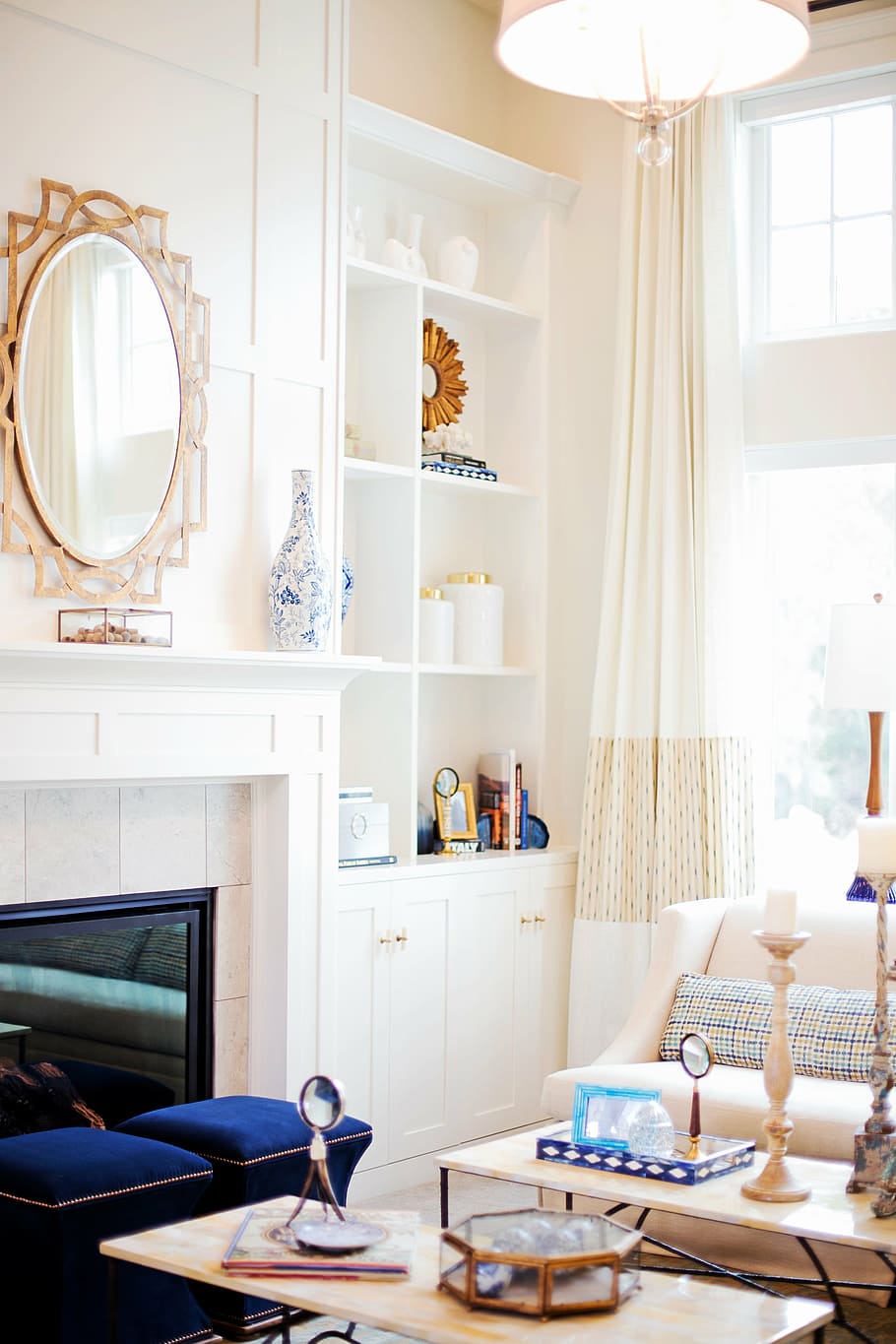 white, wooden, shelf, vases, home, interior decor, design, furniture, house, indoor