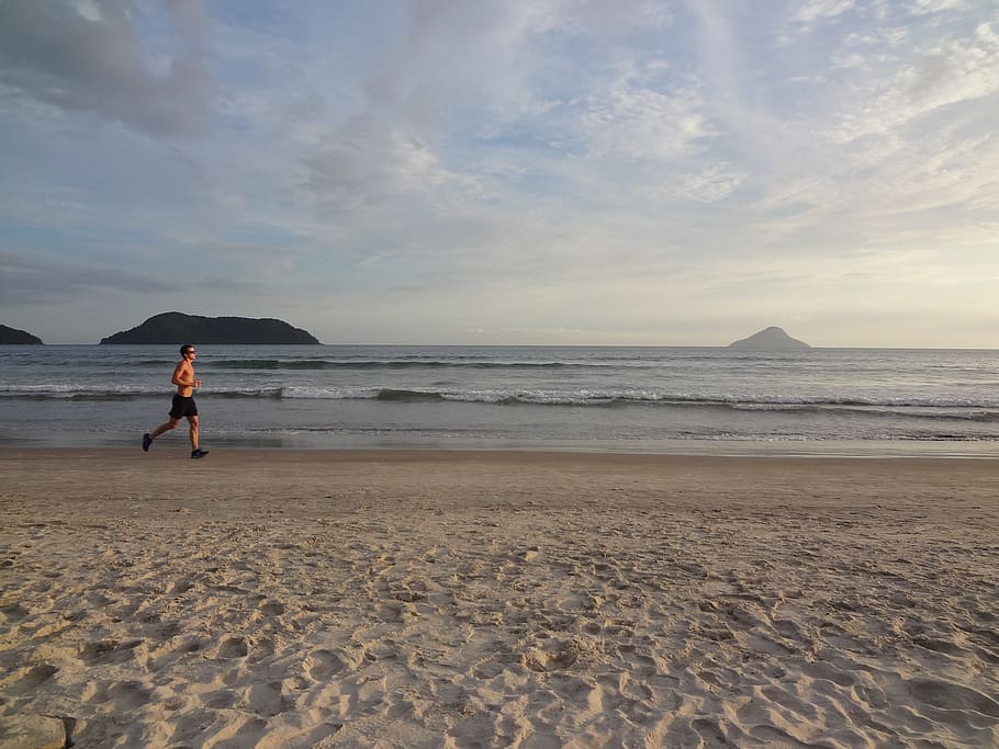 beach, holidays, race, exercise, jogging, summer, beira mar, heat, sand, land