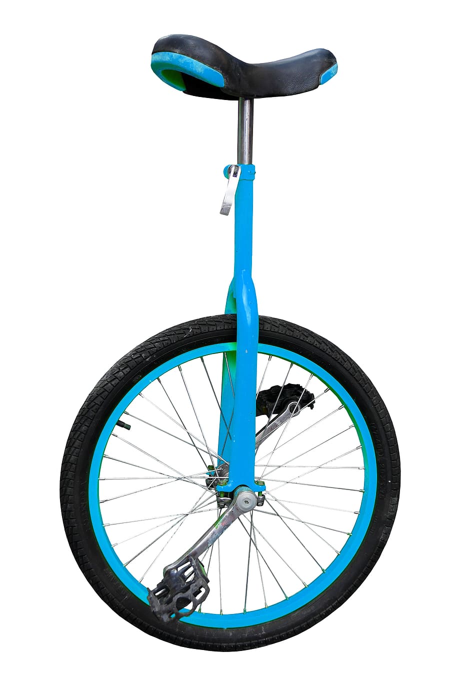 sport, bike, unicycle, saddle, pedals, mature, isolated, cycling, bicycle, land vehicle