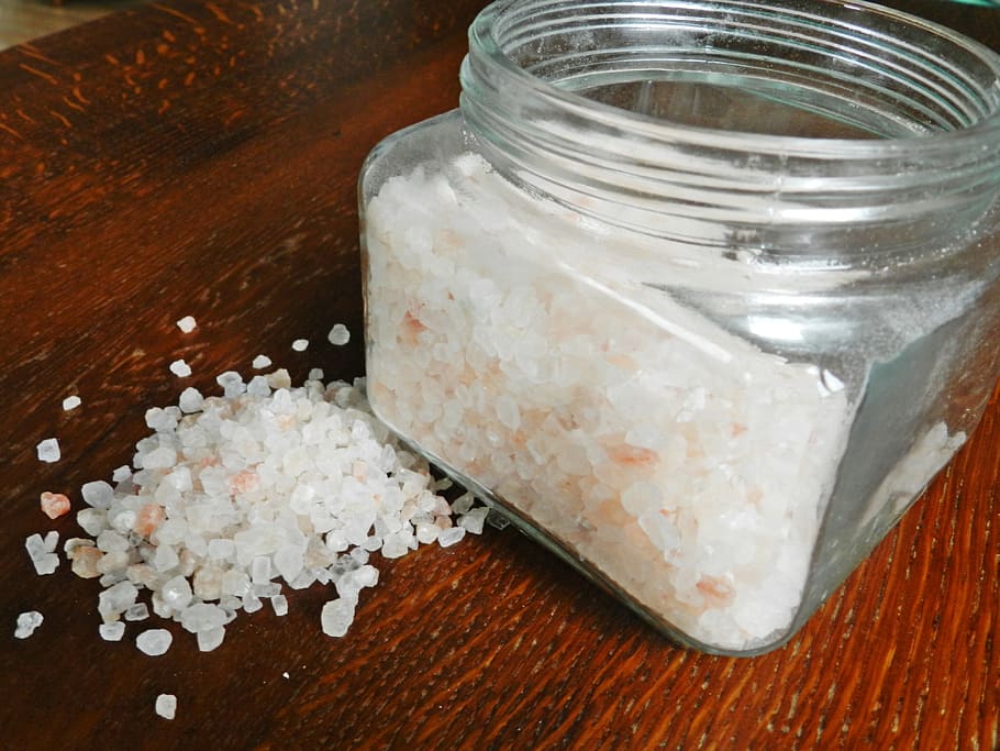 Salt, Health, Eco, Bio, jar, indoors, close-up, salt - mineral, day, container
