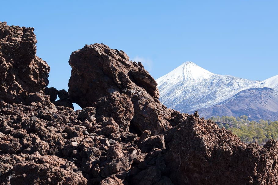 teide, gunung berapi, gunung, puncak, pico del teide, teyde, taman nasional, tenerife, kepulauan canary, 3718 m