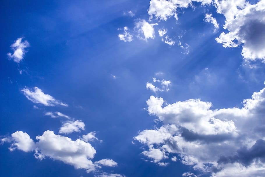 clear, cloudy, skies, day, blue, heaven, cyan, clouds, light, sky