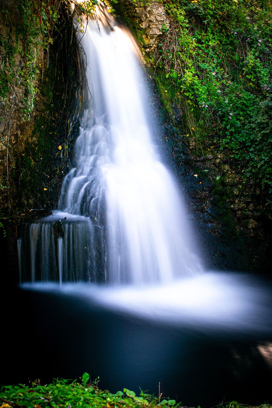 waterfall, water, longtime exposure, stream, nature, landscape, river, cascade, green, falls
