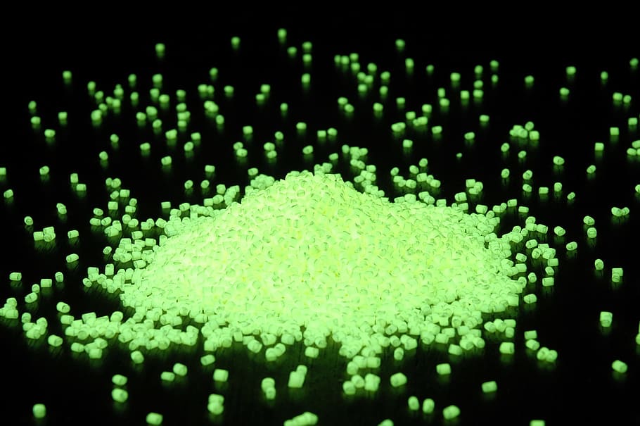 Glow In The Dark, Granules, glow, glowing, backgrounds, abstract, pattern, green color, defocused, illuminated