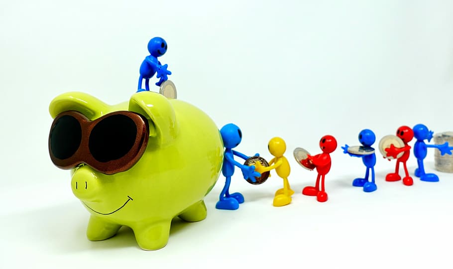 piggy bank toy, save, piggy bank, teamwork, together, money, finance, euro, economical, save money
