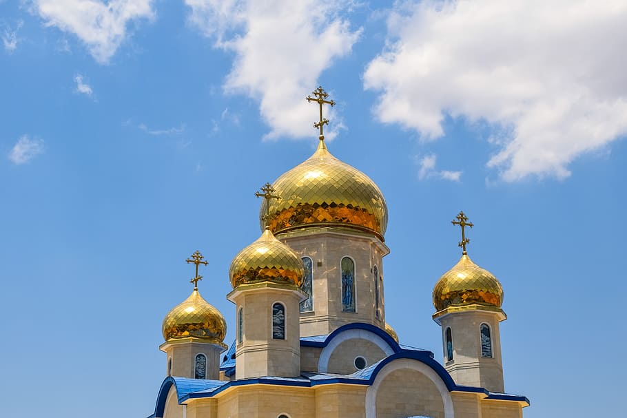Тамасос, епископ, русская церковь, купол, епископ тамасса, золотой, архитектура, религия, православный, епископей