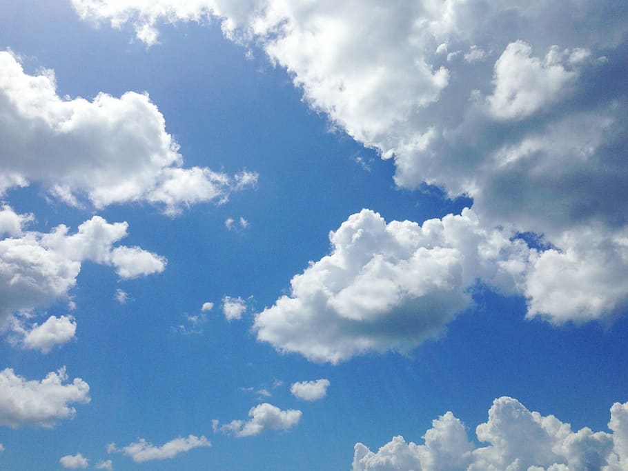 clouds, sky, blue, nature, weather, white, air, day, environment, summer