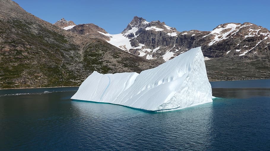 iceberg, ice, prins christianssund, frozen, cold, sea, nature, greenland, landscape, polar