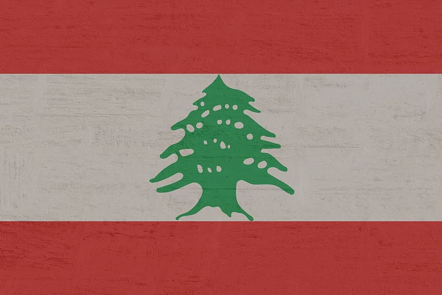 Líbano, bandera, color verde, rojo, pared - característica de construcción, navidad, feriado, decoración navideña, celebración, no hay gente