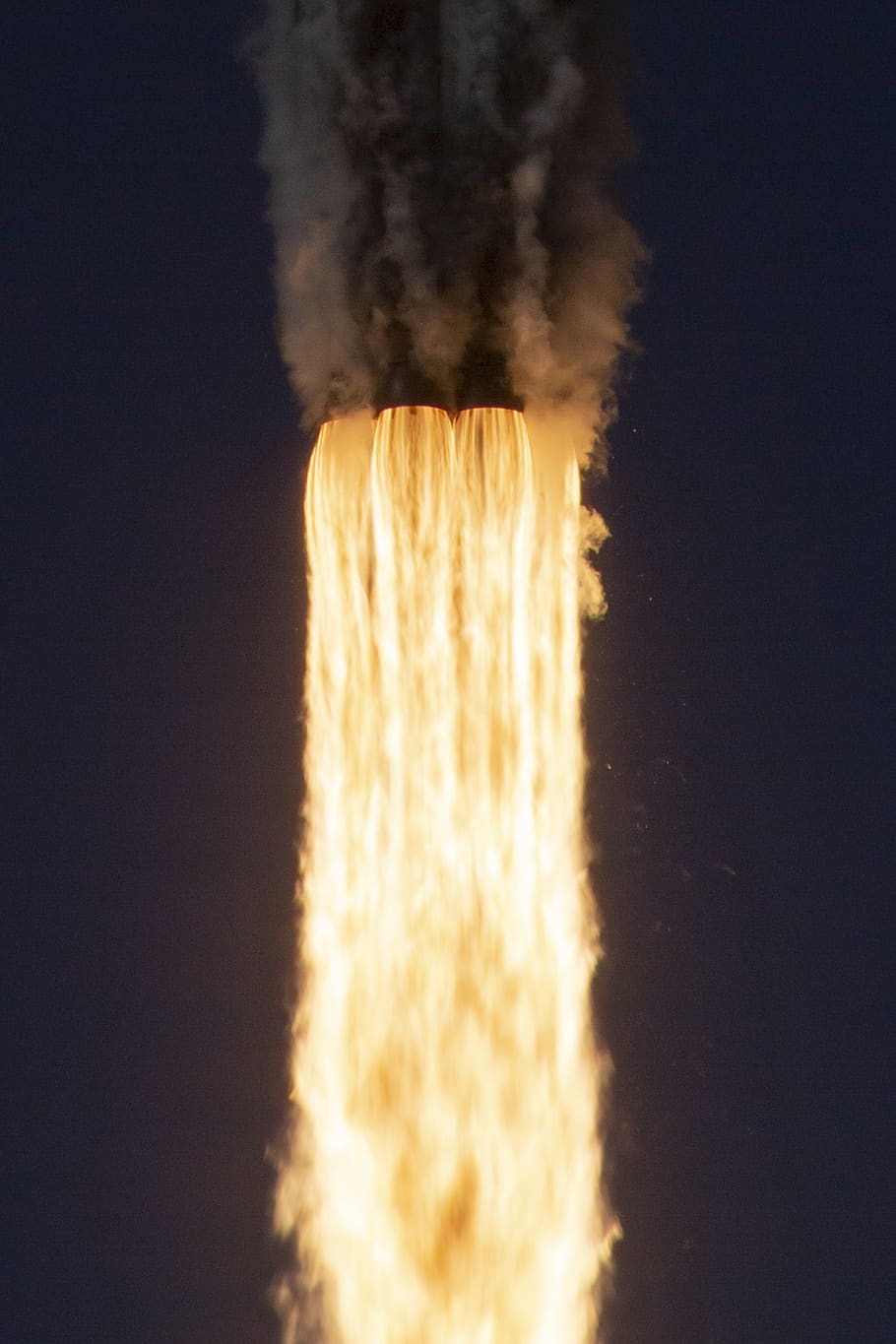 foguete, decolagem, fogo, chamas, quente, nave espacial, espaço, potência, velocidade, movimento