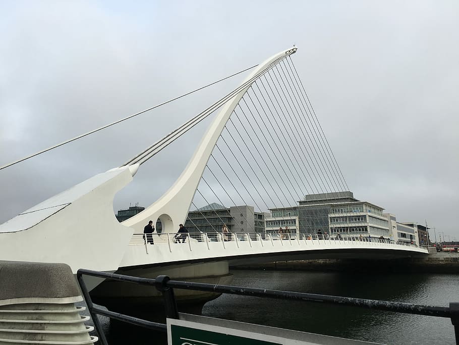 Puente, Puente levadizo, Punto de referencia, Icono, dublín, ciudad, transporte, embarcación náutica, cielo, modo de transporte